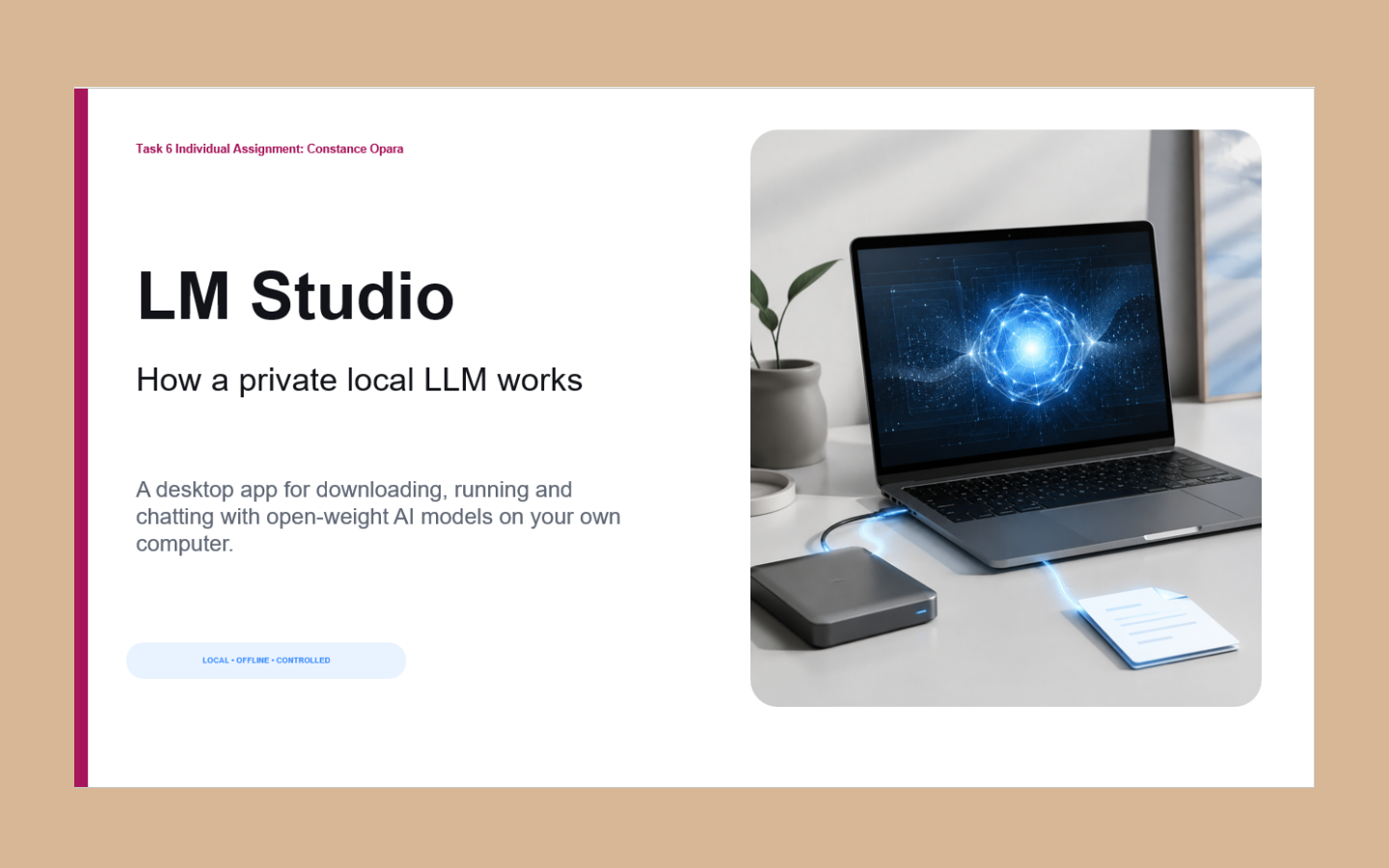LM Studio private local LLM accelerator presentation cover